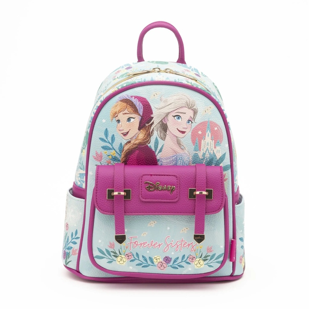 Disney Frozen Mini Backpack Anna & Elsa Faux Leather Bag | Limited Edition Adult